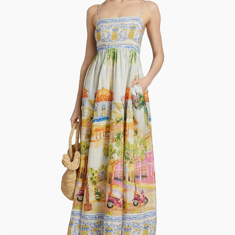 Farm Rio Colorful Printed Maxi Dress